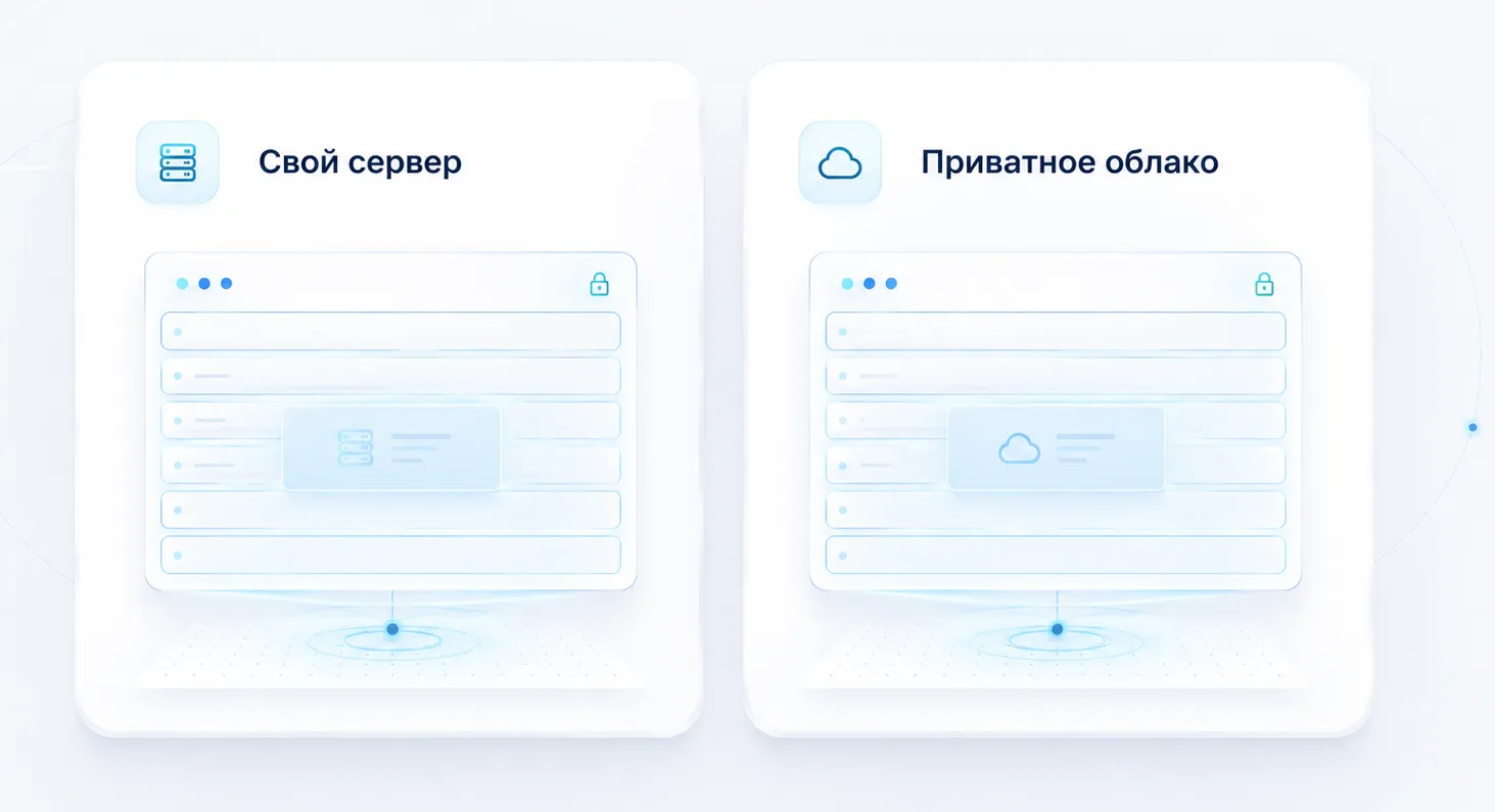 Варианты развертывания Inskrypt в облаке, приватном облаке или внутри периметра компании